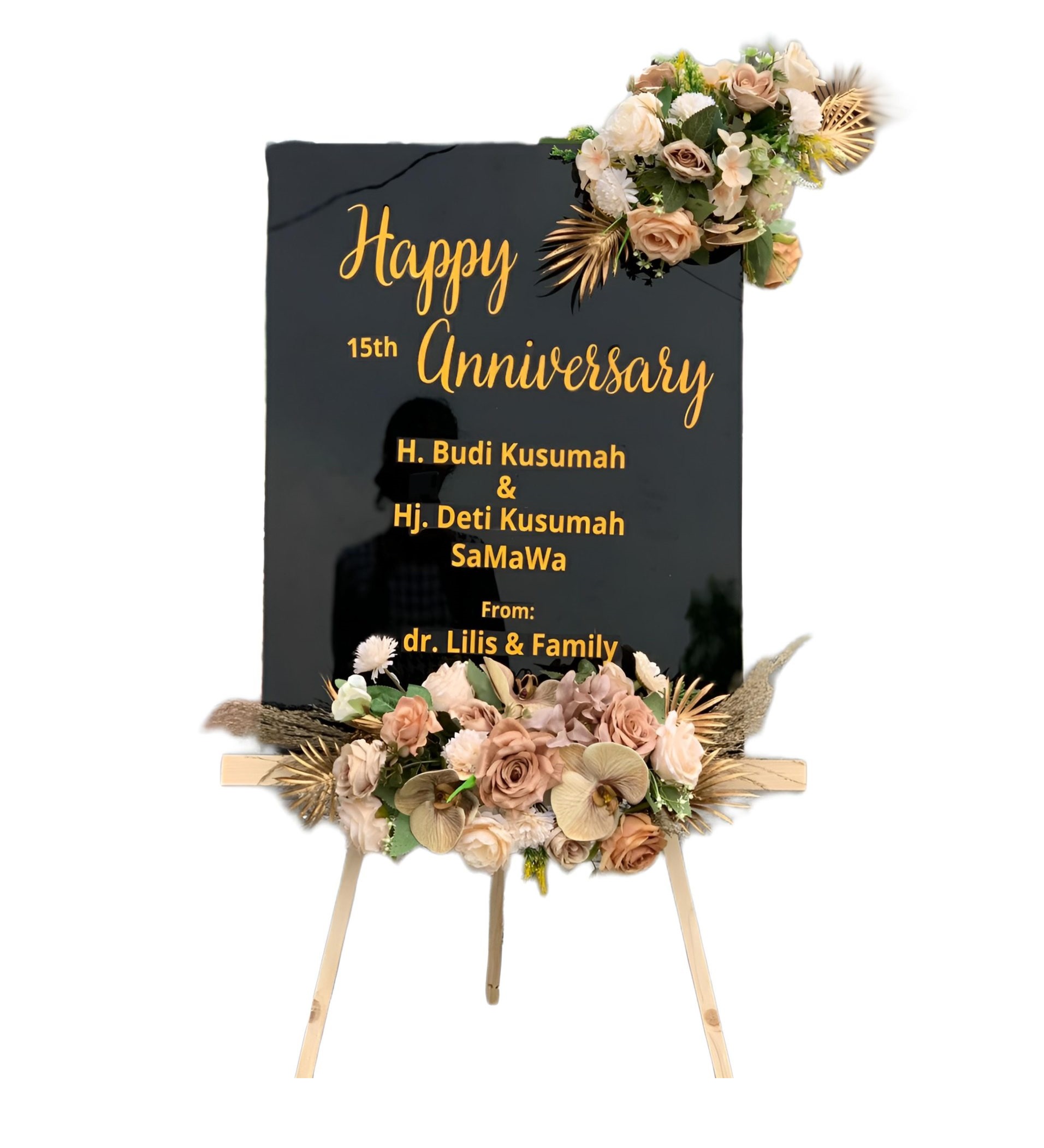 Papan Bunga Akrilik Pakis