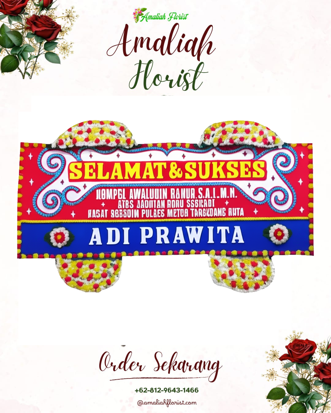 Papan Bunga Ucapan Selamat Pakis